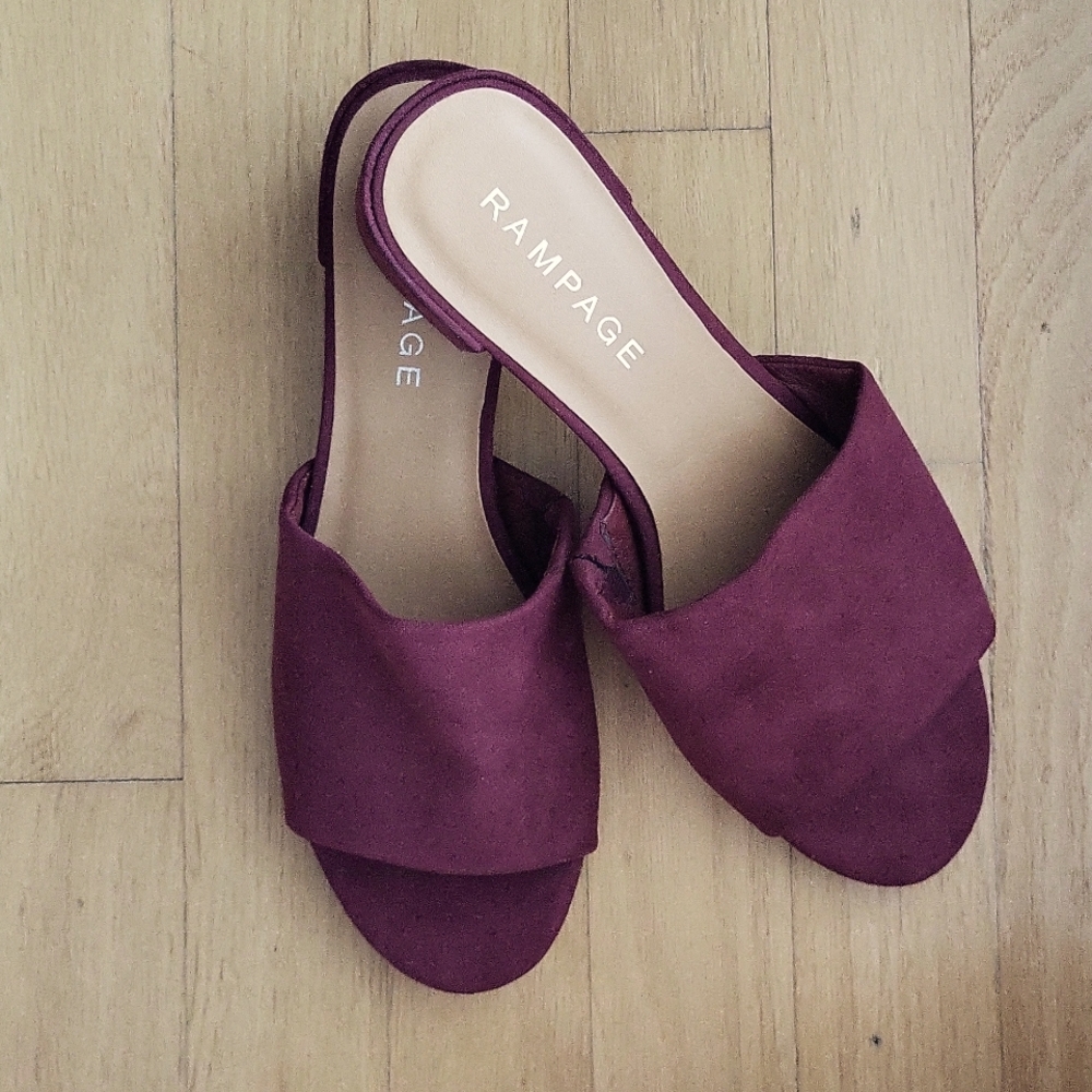 Rampage Sayda Low Heel Slide Sandals